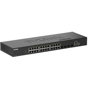 D-Link DGS-1530-28 28-Port L2 Stackable Managed fanless Switch, 24x Gigabit, 4x 10G SFP+ Ports, zero touch provisioning